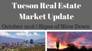 Tucson Residential Market Update October 2016