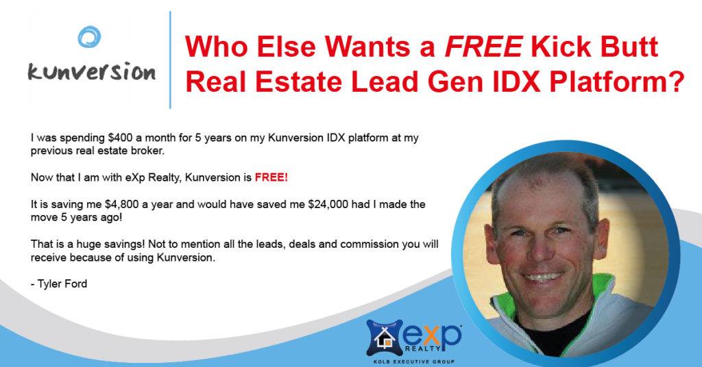 eXp Realty Offers Kunversion IDX Lead Gen Platform for FREE!