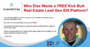 eXp Realty Offers Kunversion IDX Lead Gen Platform for FREE!