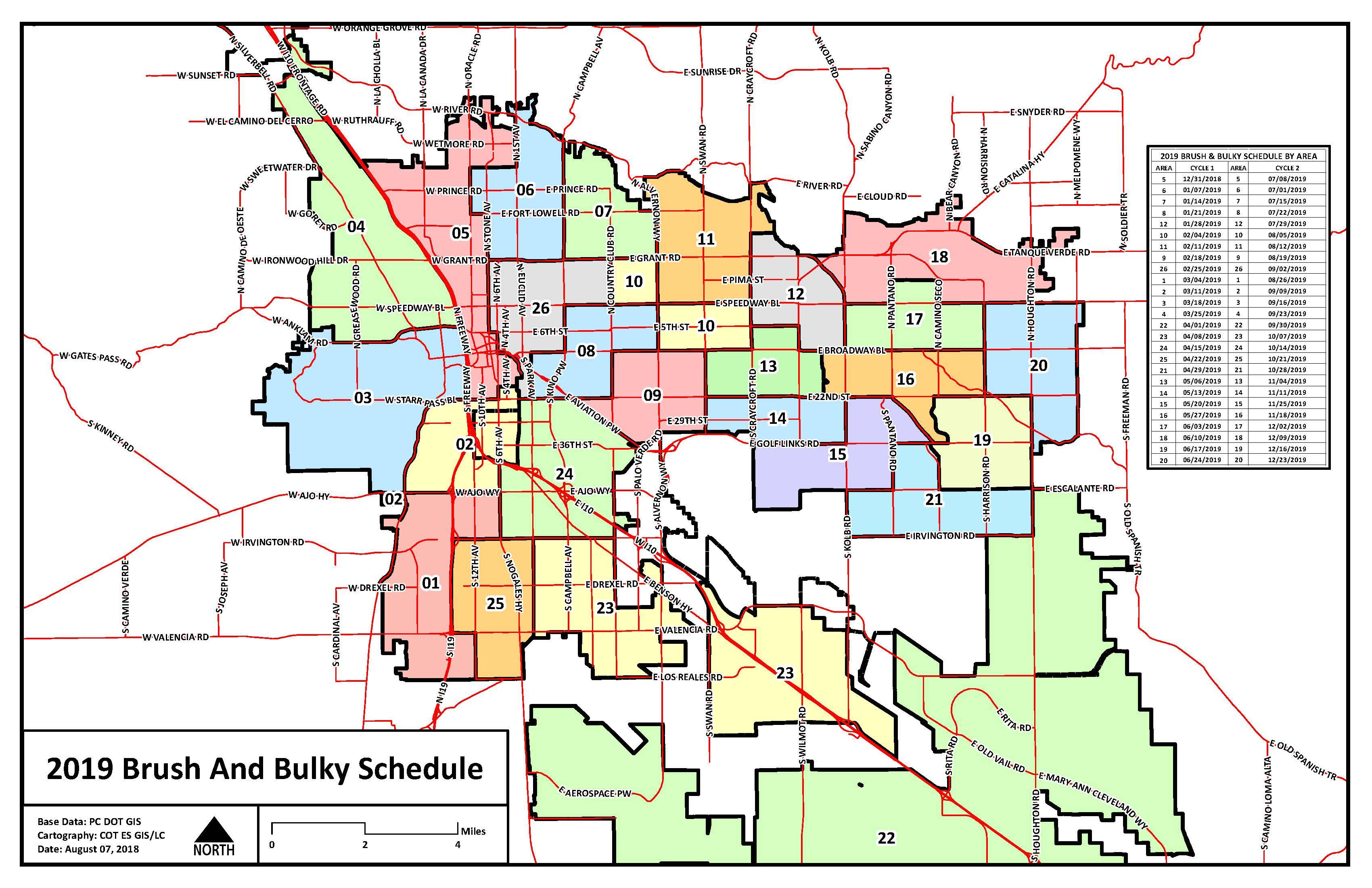 Tucson Zip Code Map Printable